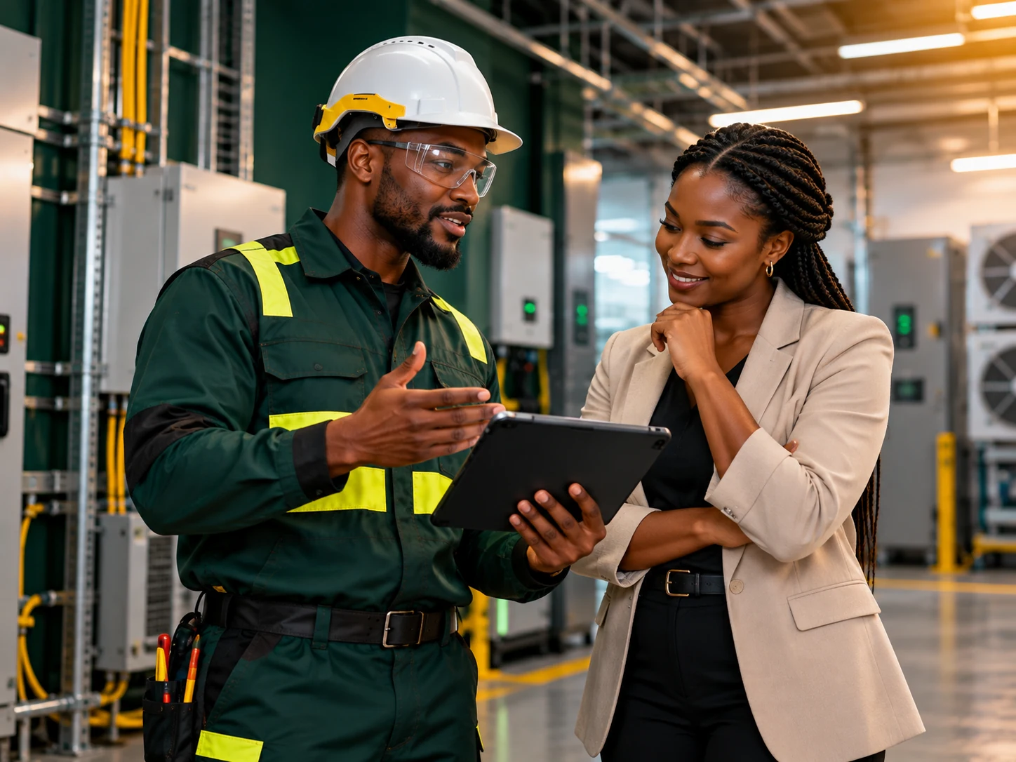 T.Wise technician consulting with a property or facilities client